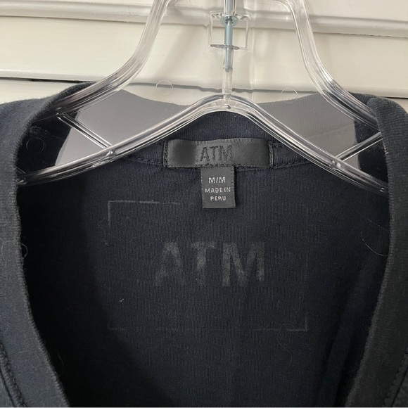 ATM Antony Tomas Melillo Black-White tie dye sleeveless top, 100% cotton, size M - Picture 4 of 5